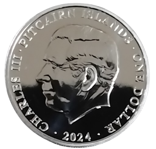 2024 Pitcairn Island 1 oz Silver Year of The Dragon Coin-Bu - Image 2