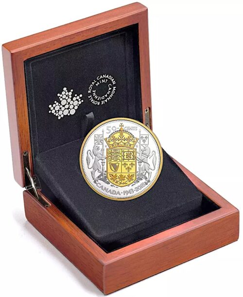 2018 Canada 2 oz Silver 1943 Half-Dollar 75th Anniversary Proof - Image 2