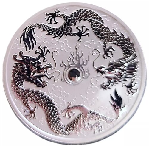 2019 Australia 1 oz Silver Double Dragon Coin