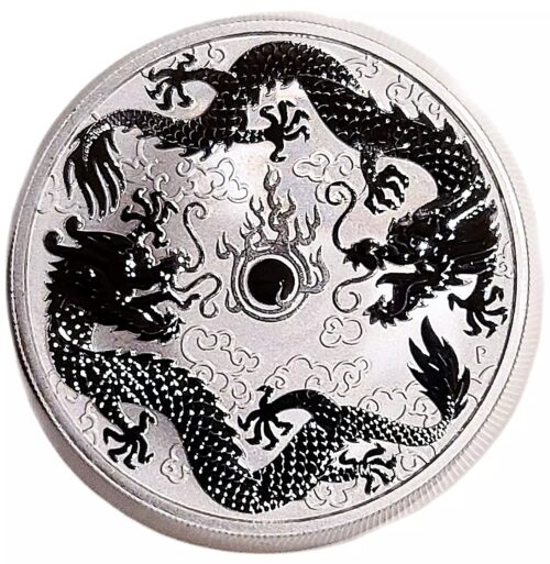 2019 Australia 1 oz Silver Double Dragon Coin - Image 3