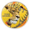 2024 Niue Burning Czech Lion 1 oz Silver Proof Czech Mint Special Edition