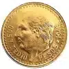 1945 Mexican Gold Peso 2.5 Peso Gold Coin Bu