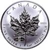 1998 Canada Silver Maple Leaf RCM 90th Anniversary Privy Mark 1oz Coin