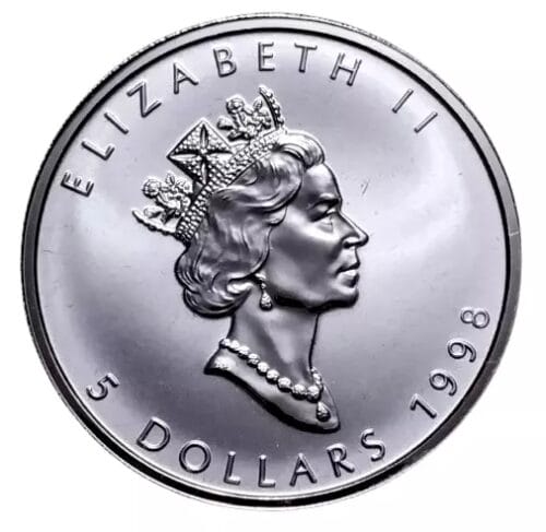 1998 Canada Silver Maple Leaf RCM 90th Anniversary Privy Mark 1oz Coin - Image 5