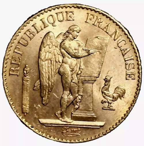 1895-A France 20 Gold Francs Lucky Angel Coin - BU Paris Mint - Image 3
