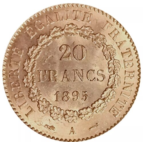 1895-A France 20 Gold Francs Lucky Angel Coin - BU Paris Mint - Image 4