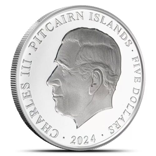 2024 Pitcairn Island Year of The Dragon 1 oz silver Proof Coin - Image 3