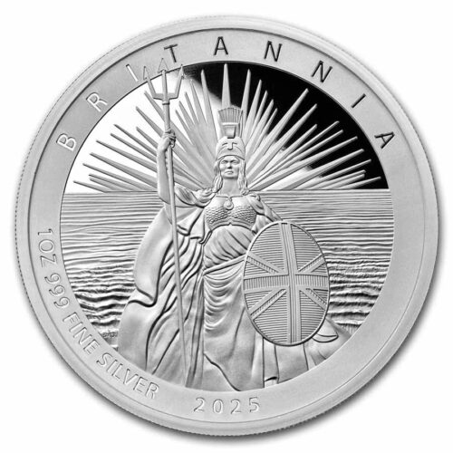 2025 UK Britannia 1 oz Silver Proof .999 Fine