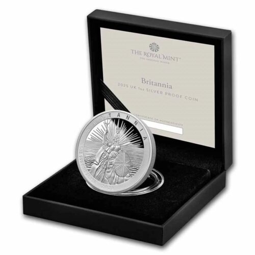 2025 UK Britannia 1 oz Silver Proof .999 Fine - Image 3