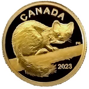 2023 Canada 1/20 oz The Curious Marten Proof Gold Coin