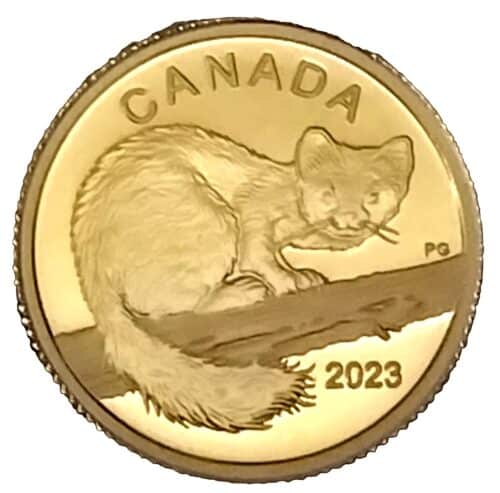 2023 Canada 1/20 oz The Curious Marten Proof Gold Coin - Image 4