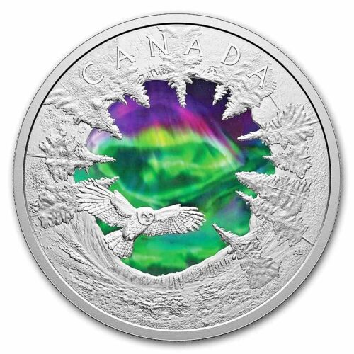 2025 Canada 2 oz Magic Northern Lights Silver Proof Coin - Image 3