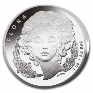 2025 Italy 1 oz Silver Flora and Fauna - The Daisy .999 Fine Silver