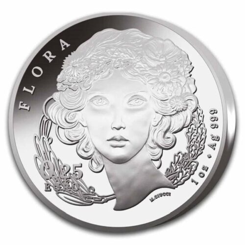 2025 Italy 1 oz Silver Flora and Fauna - The Daisy .999 Fine Silver