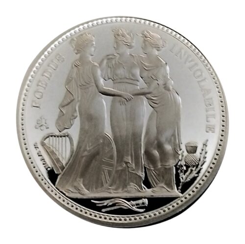 2021 Saint Helena Three Graces 1 oz Silver Proof Coin - EIC - Image 4