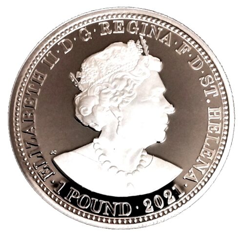 2021 Saint Helena Three Graces 1 oz Silver Proof Coin - EIC - Image 6